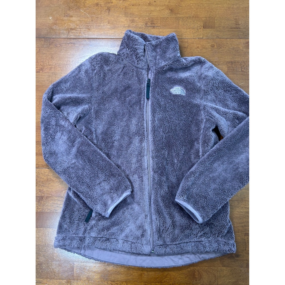The North Face Fleece Jacket Womens M Purple Osito Full Zip Circular Design